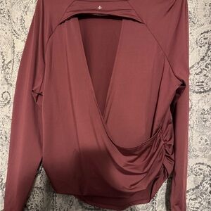 HALARA dark mauve Long Sleeve Top